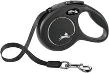 flexi Classic Gurt Rollleine, schwarz, 3m, XS