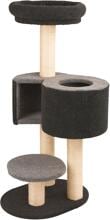 KERBL Pet Fridolin scratching post, felt, grey, 55x52x106cm