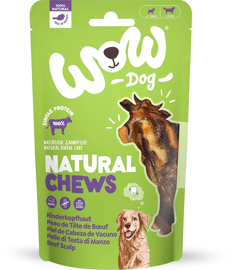 WOW Rinderkopfhaut Hundesnacks, 350g