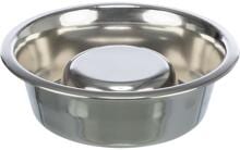 Trixie Ciotola per alimentazione lenta, acciaio inox, 1,1L/ø21cm
