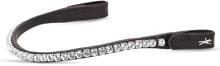 Schockemöhle SP Siena Stirnband, dark brown/crystal, WB