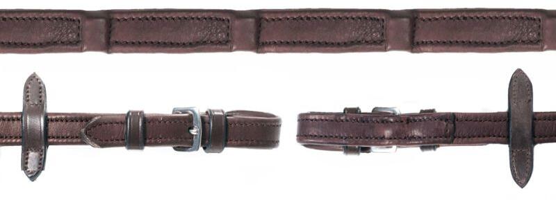 Schockemöhle Durasoft Wide SP Zügel, WB, dark brown/silver