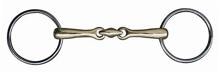 Morso a doppio snodo HKM, argentan, 14 mm, 55/165 mm