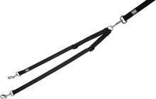 KERBL Pet Miami Koppel für zwei Hunde, schwarz, 40-70cm/20mm