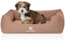 Knuffelwuff Leano orthopädisches Hundebett, 85x63cm, hellbraun