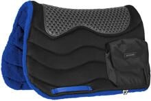Gualdrappa da trekking Burioni con tasche, TT/Pile HD + Piuma Pad, blu reale