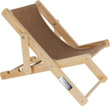 KERBL Pet Beach Katzenliegestuhl, braun, 50x37x37cm