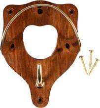 HKM Trensenhalter, Holz und Messing, messing