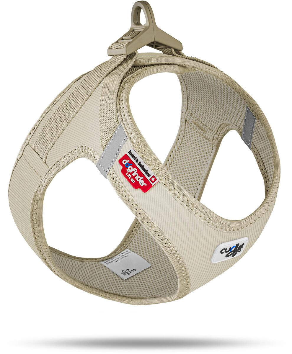 curli Clasp Cord Hundegeschirr, S, tan