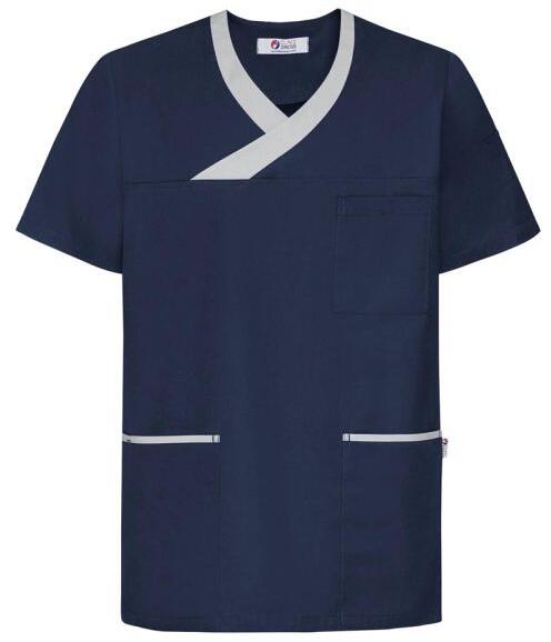 CLINIC DRESS Core Herren Schlupfkasack, navy-blau/grau, Gr. L