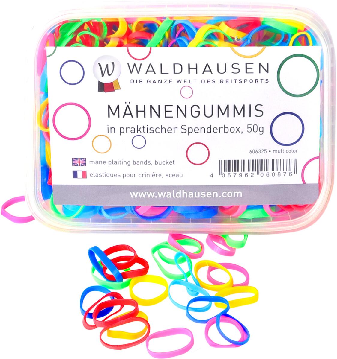 Waldhausen Mähnengummis in Spenderbox, 50g, multicolor