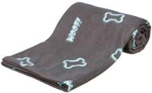 Coperta Trixie Barney, in pile, 150x100cm, tortora