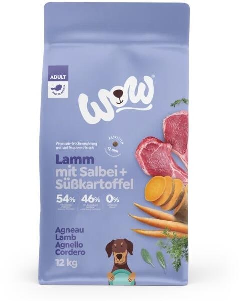 WOW Adult Trockenfutter mit Lamm, 12kg