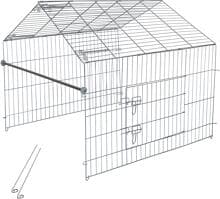 KERBL Pet Erweiterungsset zu Freilaufgehege Spitzdach, 110x103x103cm