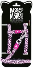 Max & Molly Leopard Pink Katzengeschirr & Leine, One Size
