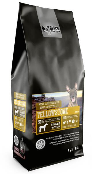 Black Canyon Yellowstone Mono Trockenfutter mit Pferd, 1,5kg