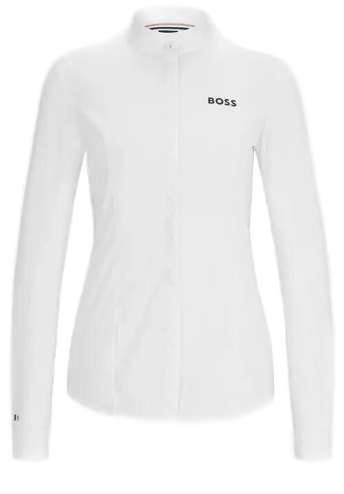 BOSS Equestrian Emma Turnierbluse, weiß, Gr. S