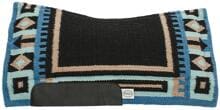 Sottosella western "Contour Star Show" di Pool, 34x36, nero/beige/blu