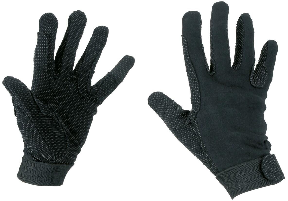 Covalliero Jersey Reithandschuhe, Gr. S, schwarz