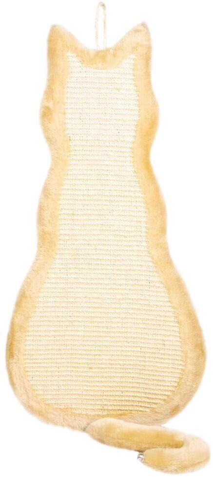 Trixie Kratzbrett Katze, Sisalteppich/Plüsch, natur/beige, 35x69cm