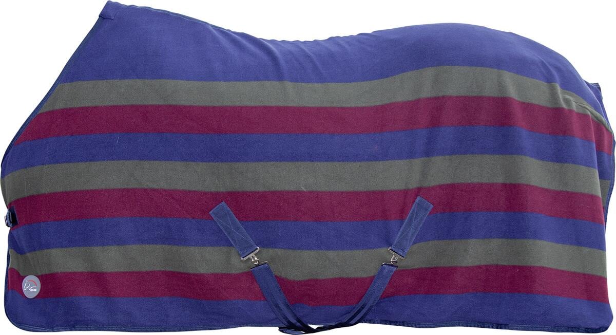 HKM Professional Abschwitzdecke, dunkelgrün/weinrot/dunkelblau, 165cm