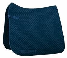 Sella HKM, trapuntata piccola, blu, dressage purosangue/sangue caldo