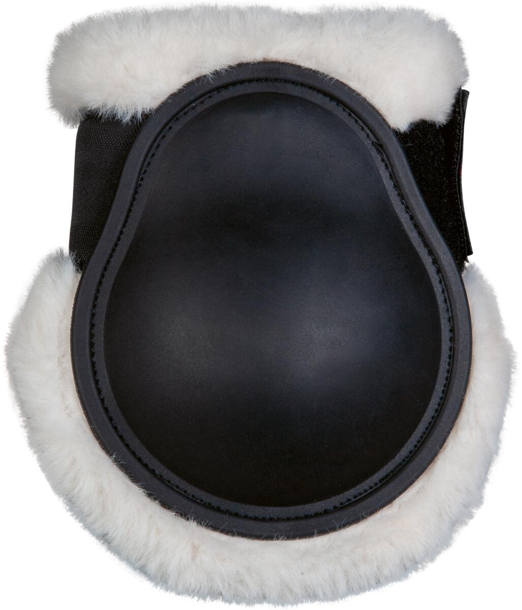 HKM Basic Streichkappen, Teddyfell, schwarz, Vollblut