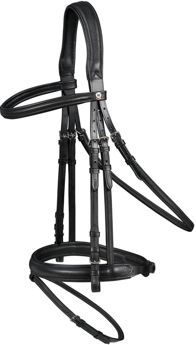 Waldhausen X-Line Supersoft Trensenzaum, engl.komb., schwarz, VB