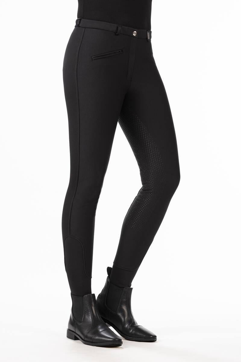 HKM Winner Wintersoftshell Reithose, Silikonbesatz, schwarz, 80