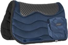 Gualdrappa da trekking Burioni con tasche, TT/Pile HD + Piuma Pad, blu navy/nero