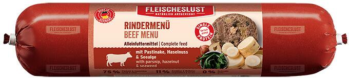 Fleischeslust Rindermenü Hundefutter, 12x800g