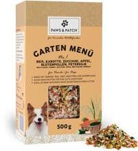 Paws & Patch Garten Menü Nr. 1 Futterzusatz mit Reis, Gemüse & Apfel, 500g