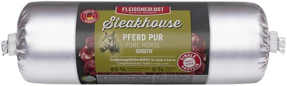 Fleischeslust Steakhouse PUR Ergänzungsfutter, Pferd, 12x500g