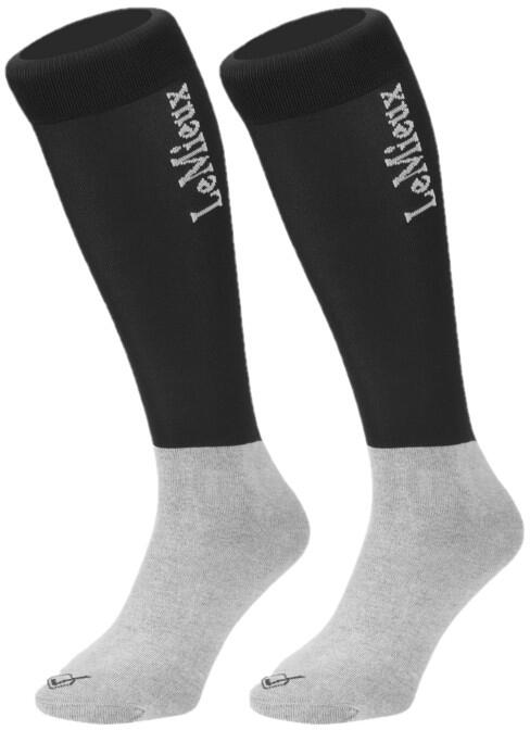 LeMieux Competition Reitsocken, 2 Paar, schwarz, 30-36