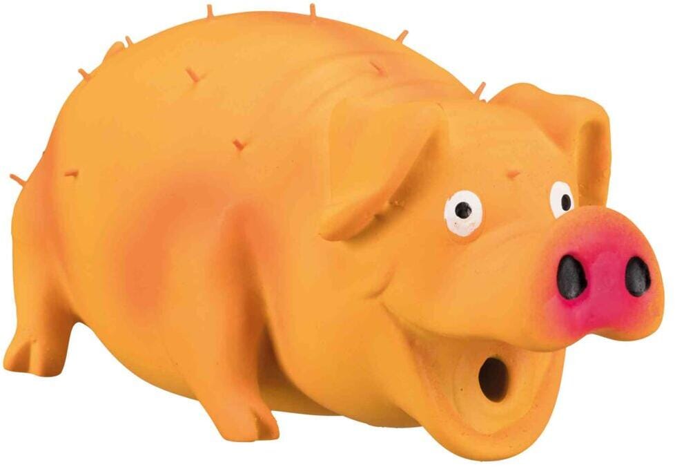 Trixie Borstenschwein, Tierstimme, Latex/Polyestervlies, 21cm, farblich sortiert