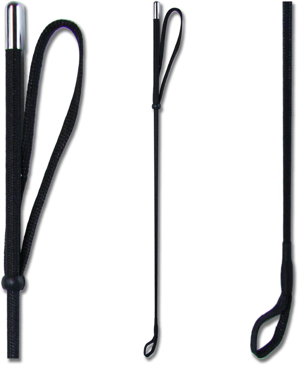 Waldhausen Reitgerte mit Metallkappe, schwarz, 90cm