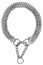 Collare a catena Trixie pull-stop, 3 file, M-L, 45 cm/2,5 mm