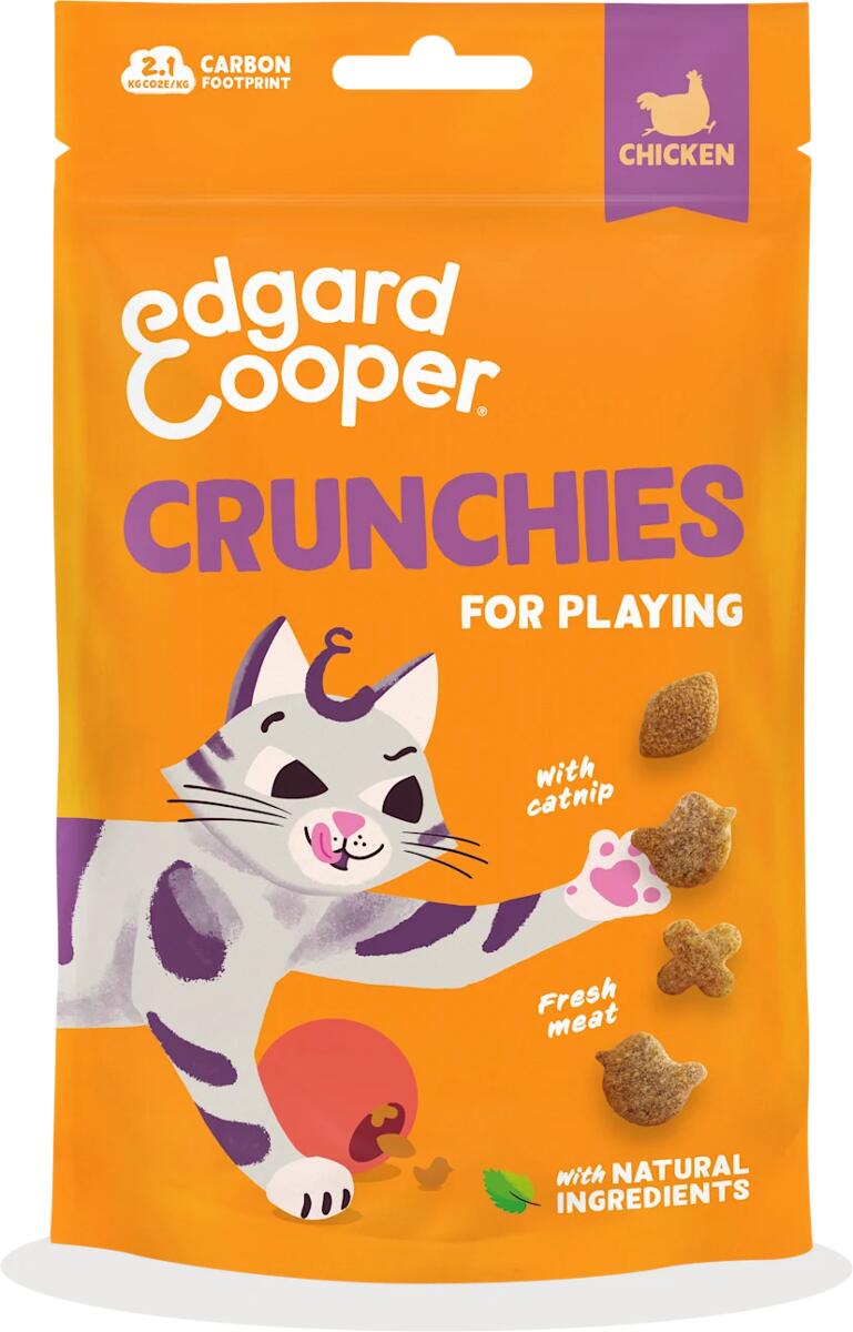 Edgard Cooper Crunchies Katzensnacks mit Huhn, 50g