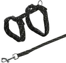 Trixie cat harness with lead, reflective, 27-45cm/10mm, 1.30m, assorted colours