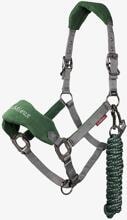 LeMieux Vogue Halfter und Führstrick, Full, Hunter Green/Grey
