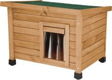 KERBL Pet Rustica Katzenhaus, 57x45x43cm, braun