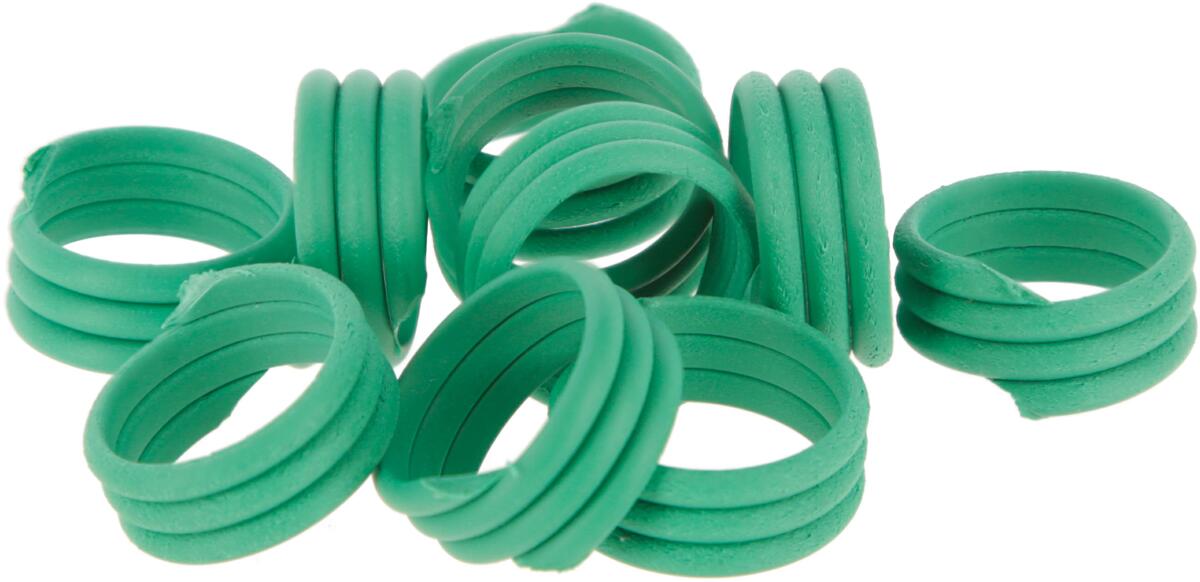 KERBL Hobbyfarming Spiralring, 16mm, grün, 20 Stück