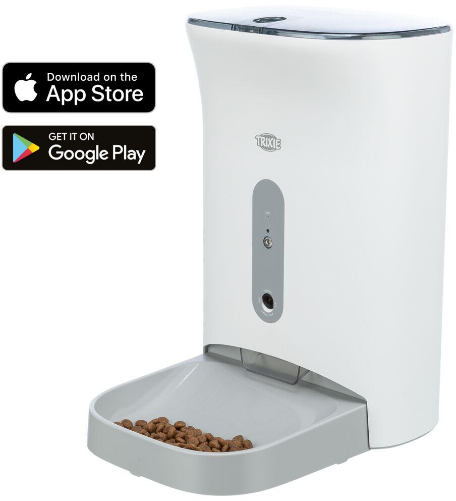 Trixie Futterautomat TX-C Smart Pro, 4,5L/24x38x19cm, weiß/grau