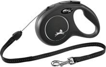 flexi Classic Seil Rollleine, schwarz, 8m, S