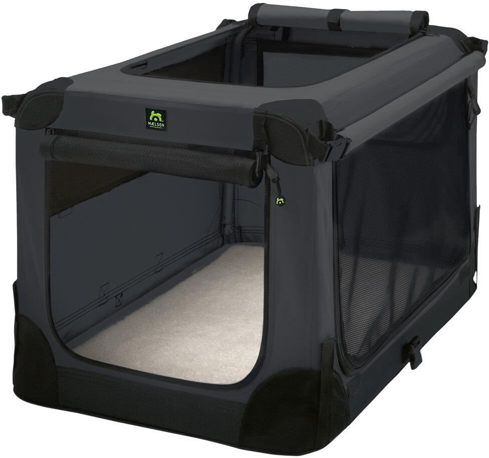 Maelson Soft Kennel Hundebox, anthrazit, 62x41x41cm