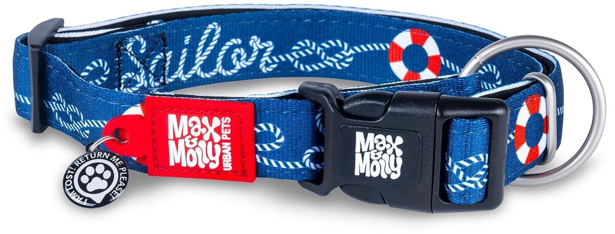 Max & Molly Sailor Smart ID Halsband, L