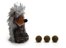 beeztees Katzenspielzeug Igel mit Catnipball, Plüsch, 11,5cm