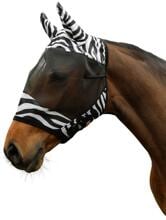 Covalliero Zebra Fliegenschutzmaske inkl. Ohrenschutz