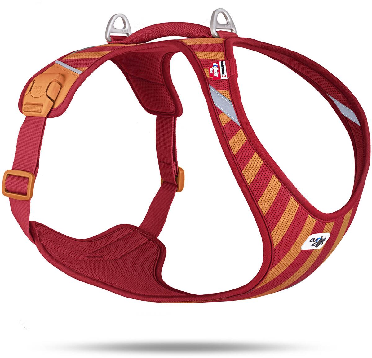 curli Belka Comfort Limited Edition Air-Mesh Hundegeschirr, Stripes Red, 4XL