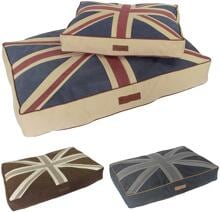 Happy House Flags Block Cushion